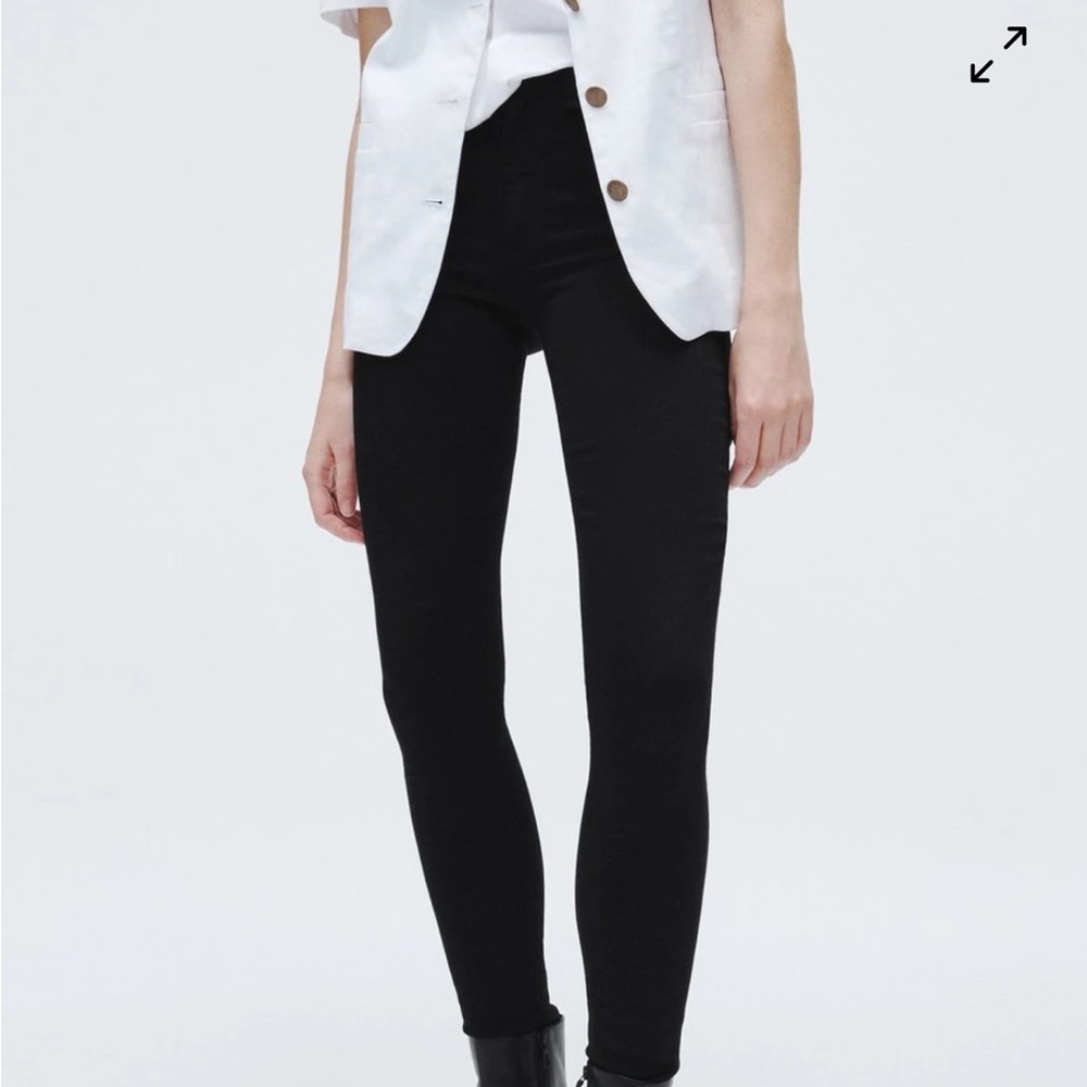 Rag & Bone Nina Skinny Jeans Women 24 Black High Rise - Picture 2 of 11